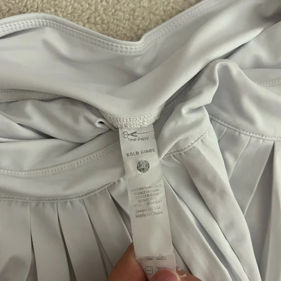 White Gold Hinge Tennis Skirt - Picture 3 of 3